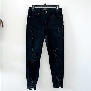 Mid-rise Ripped Skinny Jeans